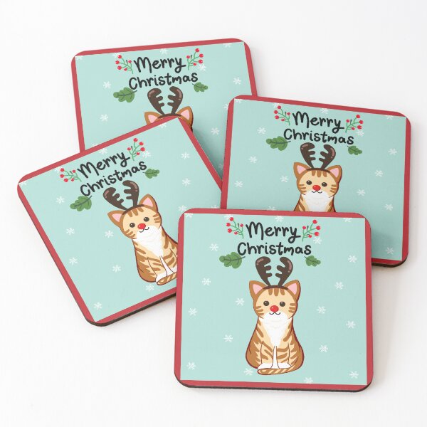 Item preview, Merry Christmas kitten designed and sold by R-Pieces.