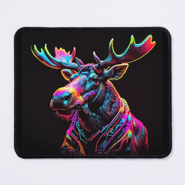 Item preview, neon color moose designed and sold by tharusha fernando.