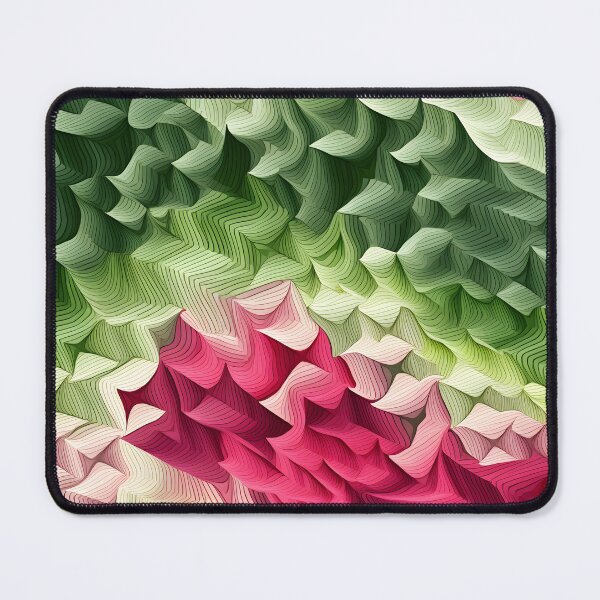 Item preview, Pink Peaks Amidst Green Folds designed and sold by VectorPlace.