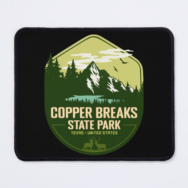 Artikelvorschau, Copper Breaks State Park Texas Urlaub TX Souvenir Retro Abzeichen entworfen und verkauft von mountainfad.