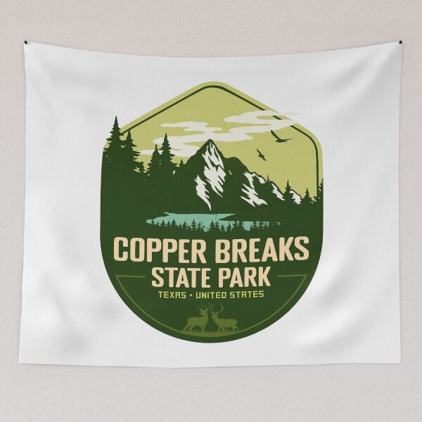 Item preview, Copper Breaks State Park Texas Vacation TX Souvenir Retro Badge designed and sold by mountainfad.