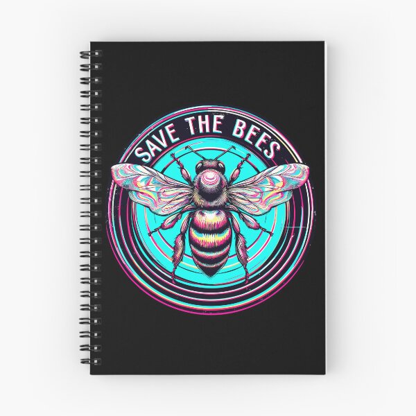 Item preview, Psychedelic Save the bees logo designed and sold by TomFrontierArt.