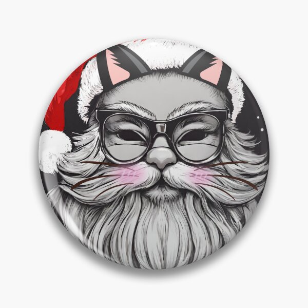 Item preview, Santa Claus with cat ears and cat whiskers, Christmas festival designed and sold by K-Kwan.