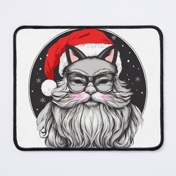 Item preview, Santa Claus with cat ears and cat whiskers, Christmas festival designed and sold by K-Kwan.