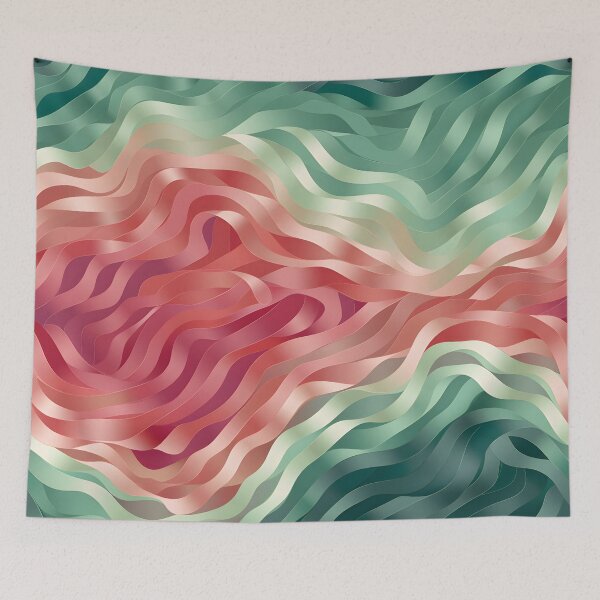 Item preview, Warm Gradient Waves designed and sold by VectorPlace.
