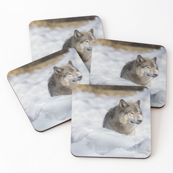 Item preview, Lone Wolf in Snow designed and sold by rawshutterbug.