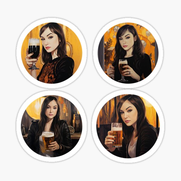 Item preview, four Sasha Grey drinking beer designed and sold by obstinator.