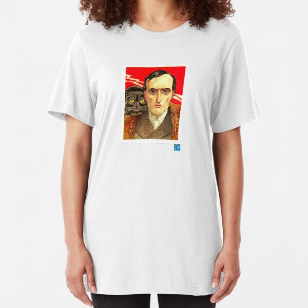 Cat and Man Slim Fit T-Shirt