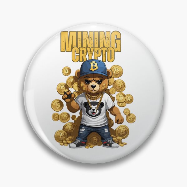 Item preview, bear cryptocurrency mining designed and sold by YolaShopOnline.