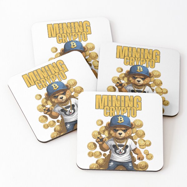 Item preview, bear cryptocurrency mining designed and sold by YolaShopOnline.