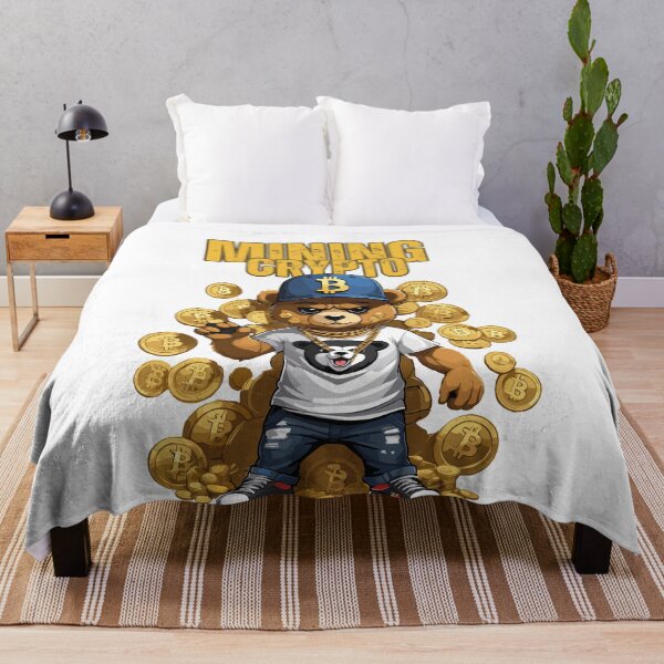 Item preview, bear cryptocurrency mining designed and sold by YolaShopOnline.
