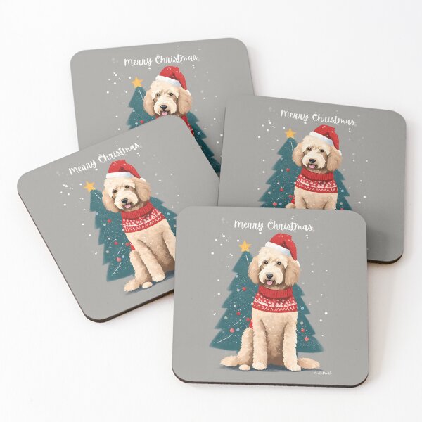Item preview, Christmas Goldendoodle Doodle Dog designed and sold by Happy Dog Doodles.