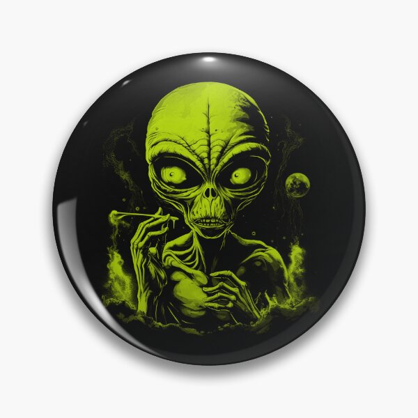 Item preview, Smoking Green Alien designed and sold by AiApparel24-art.