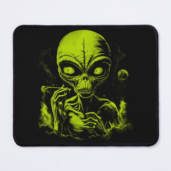 Item preview, Smoking Green Alien designed and sold by AiApparel24-art.
