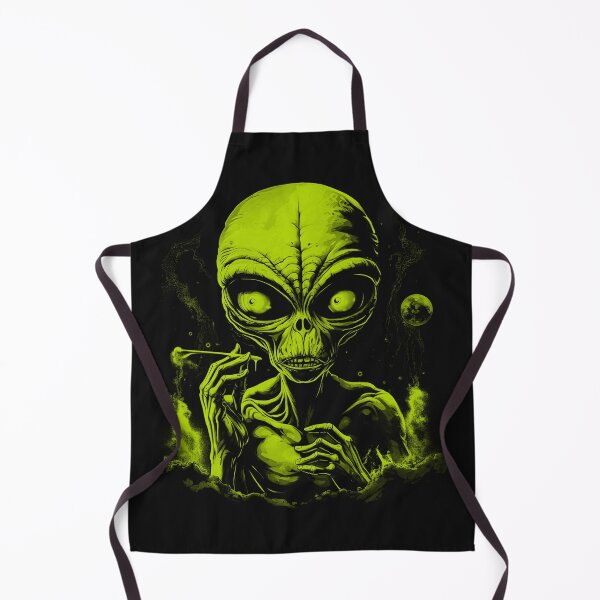 Item preview, Smoking Green Alien designed and sold by AiApparel24-art.