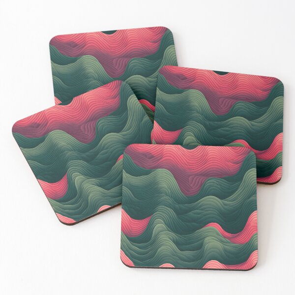 Item preview, Undulating Contrast Waves designed and sold by VectorPlace.