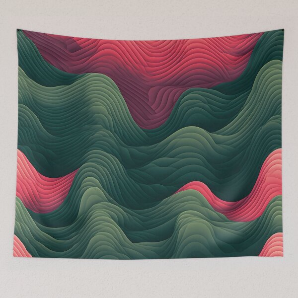 Item preview, Undulating Contrast Waves designed and sold by VectorPlace.