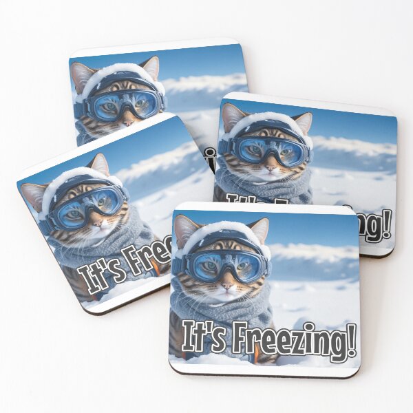 Item preview, AI-Generated Cat 01 "It's Freezing" designed and sold by Cliff-Qi.