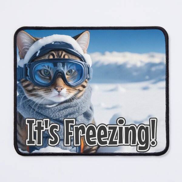 Item preview, AI-Generated Cat 01 "It's Freezing" designed and sold by Cliff-Qi.