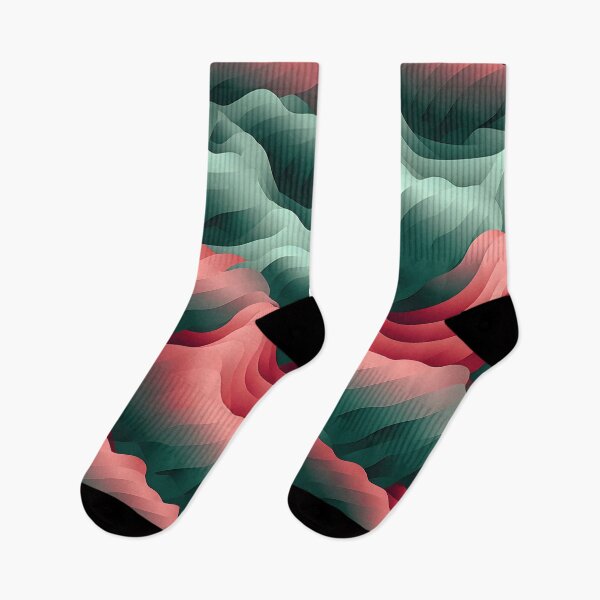 Item preview, Crimson Green Waves designed and sold by VectorPlace.