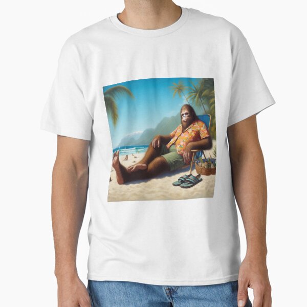 Item preview, Bigfoot On the Beach designed and sold by CrankyOldDude.