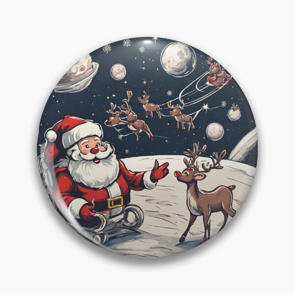 Item preview, Santa Claus With Reindeer designed and sold by GallaMoon.