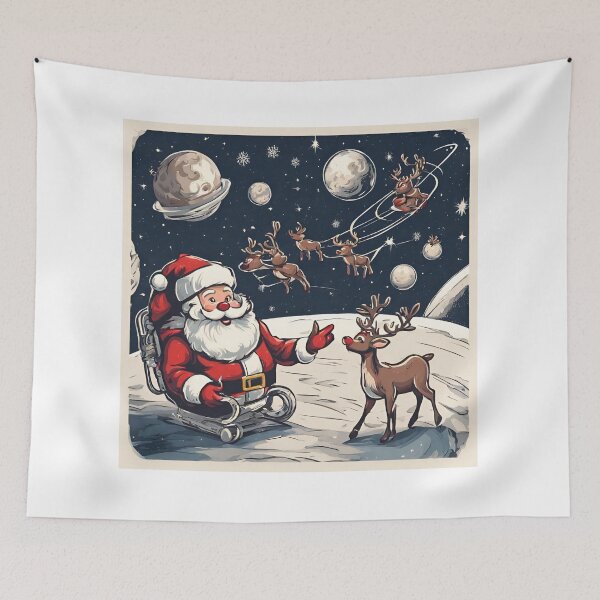 Item preview, Santa Claus With Reindeer designed and sold by GallaMoon.