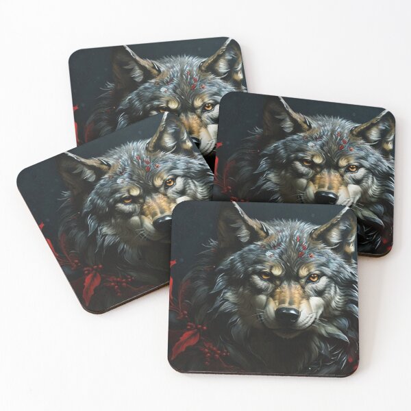 Item preview, Black friday christmas wolf designed and sold by Wolf Atelier.