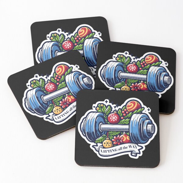 Item preview, Jingle Gains: 'Lifting All the Way' Christmas Dumbbell designed and sold by Suuriel.