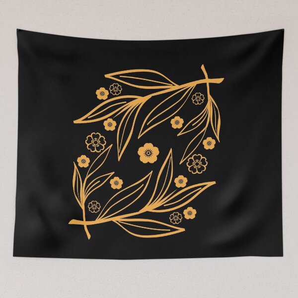 Item preview, Beautiful Leaves With Flowers designed and sold by Nunaprettyshop.