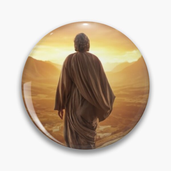 Item preview, Jesus in the wilderness:Religious Art - Painting of Christ in the wilderness designed and sold by Obinne.