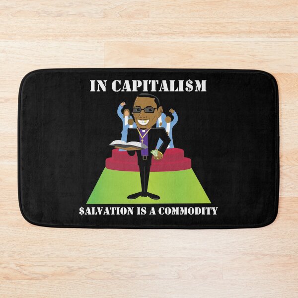 Item preview, Capitalism Sells Salvation - Preachers Commodify Religion - Even Faith and Salvation are For Sale designed and sold by Sabrina Dawkins.