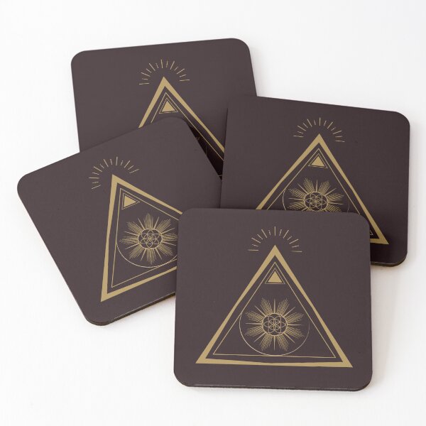 Item preview, Pyramid and Flower of Life Spiritual Design designed and sold by Foxalla.