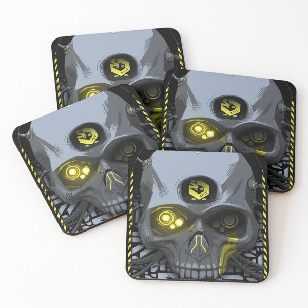 Item preview, cyperpunk skull designed and sold by StrutsenkoArt.