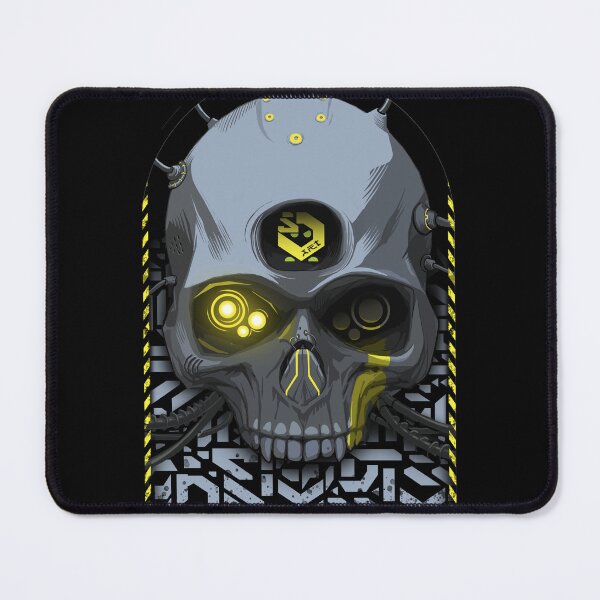 Item preview, cyperpunk skull designed and sold by StrutsenkoArt.