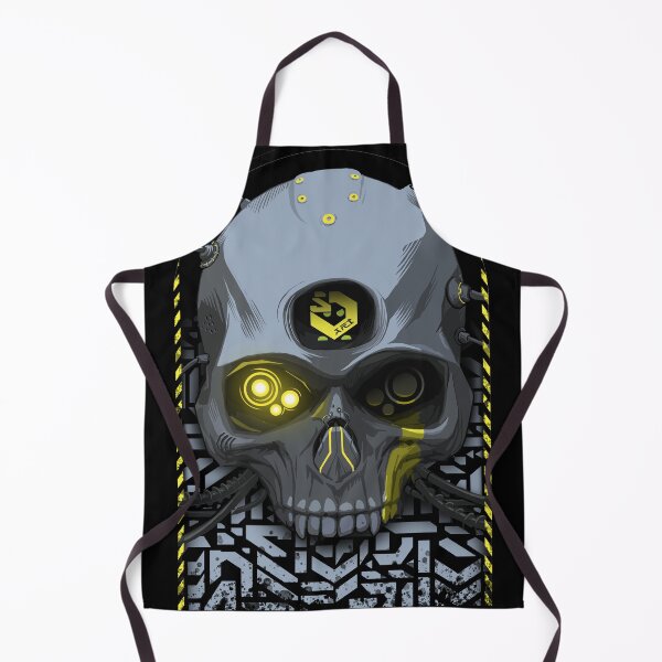 Item preview, cyperpunk skull designed and sold by StrutsenkoArt.