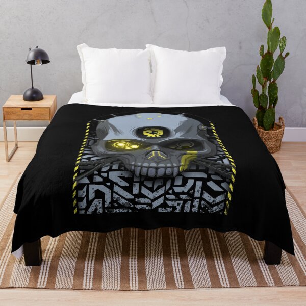 Item preview, cyperpunk skull designed and sold by StrutsenkoArt.