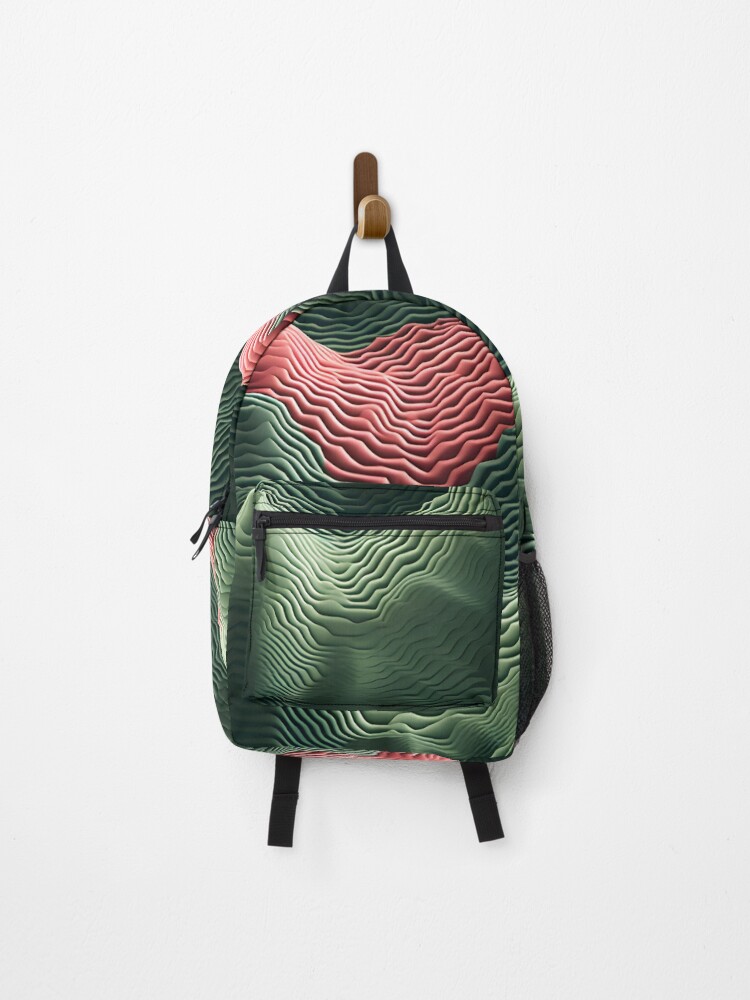 Thumbnail 1 of 3, Backpack, Abstract Geophysical Waves designed and sold by VectorPlace.