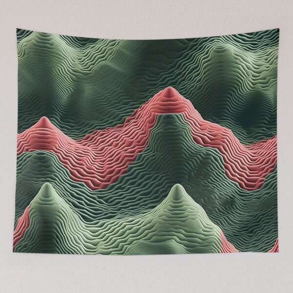 Item preview, Abstract Geophysical Waves designed and sold by VectorPlace.