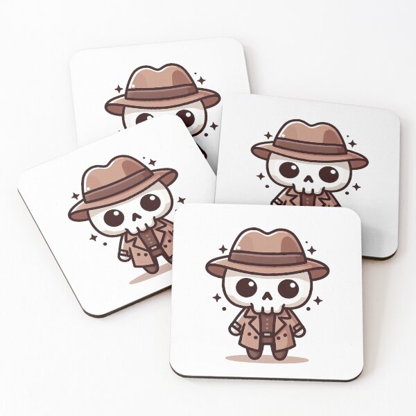 Item preview, Skull Detective designed and sold by QuickSticker.