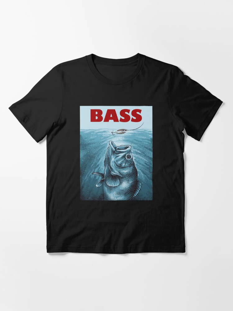 Funny Bass Fish Dad Bass Parody Fishing Long Sleeve T-Shirt