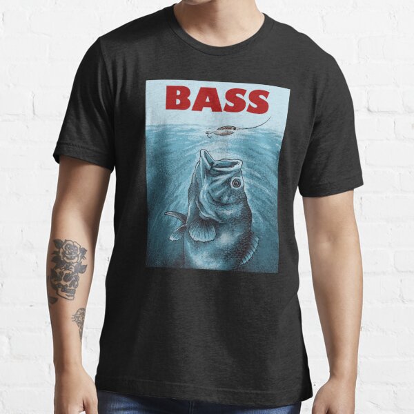 Largemouth Bass Vintage Black & White  Essential T-Shirt for Sale