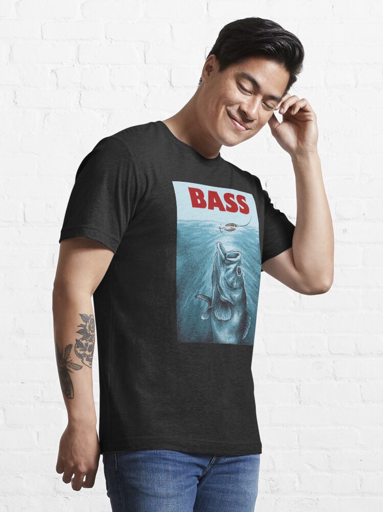 Funny Bass Fishing T Shirt, Largemouth Bass Fishing Tee Shirt Gifts  Essential T-Shirt for Sale by 97Tees