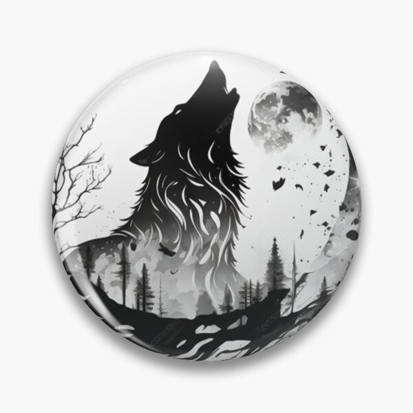 Item preview, Wolf and Moon 1 designed and sold by AstroRisq.
