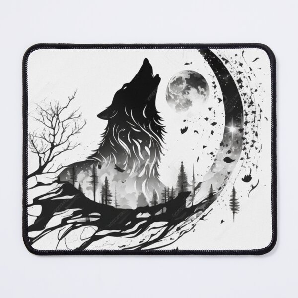 Item preview, Wolf and Moon 1 designed and sold by AstroRisq.