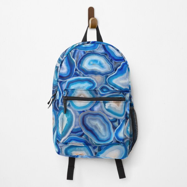 Item preview, Blue Agate Geodes crystals pattern designed and sold by k9printart.