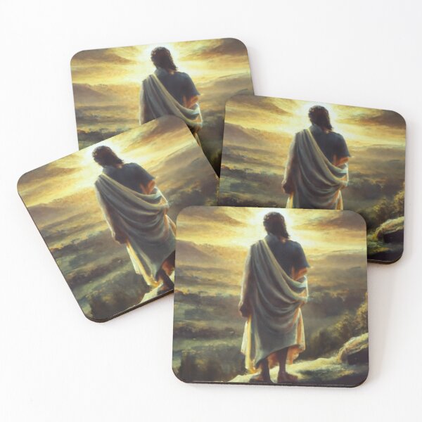 Item preview, Jesus in the wilderness:Religious Art - Painting of Christ in the wilderness designed and sold by Obinne.
