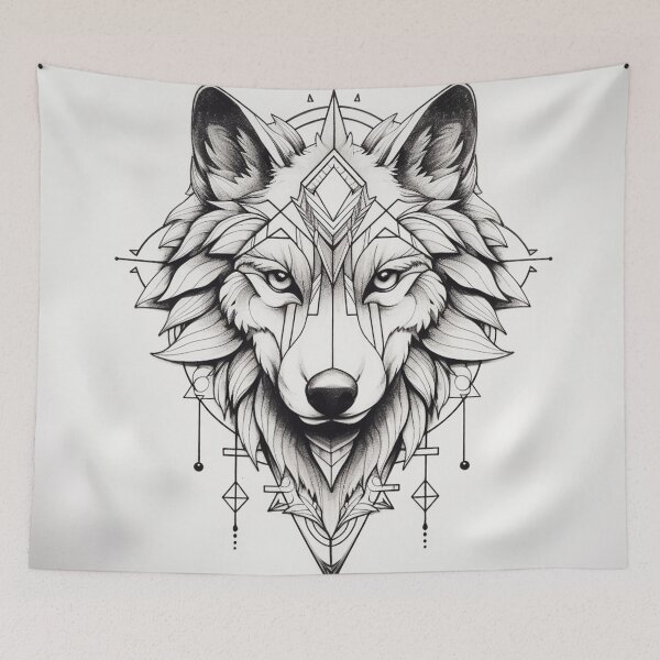 Item preview, Wolf Tattoo 1 designed and sold by AstroRisq.