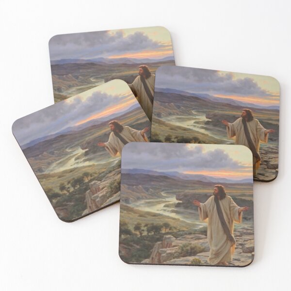 Item preview, Jesus in the wilderness:Religious Art - Painting of Christ in the wilderness designed and sold by Obinne.