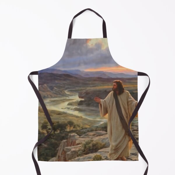 Item preview, Jesus in the wilderness:Religious Art - Painting of Christ in the wilderness designed and sold by Obinne.